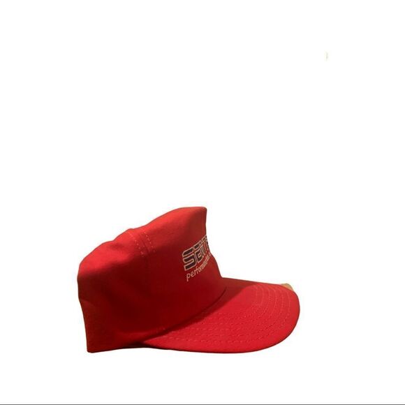 SENTRY Red vintage embroidered adjustable Trucker SnapBack Hat.  RACING GEAR! - Picture 4 of 7